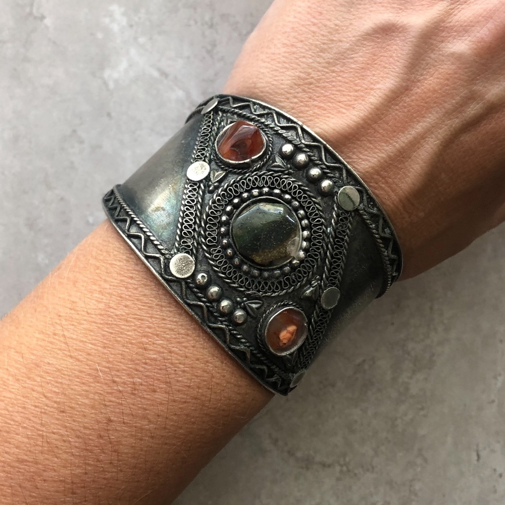 Distressed Silver Cuff